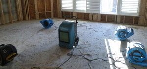 Complete Water Damage Restoration Job In Progress