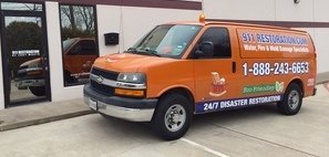 Water Damage St. James Van Ready At Job Site