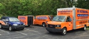 911 Restoration Water Damage Restoration Trucks And Van And Trailer Long Island