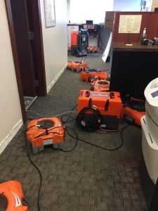 911 restoration equipment in an office Long Island